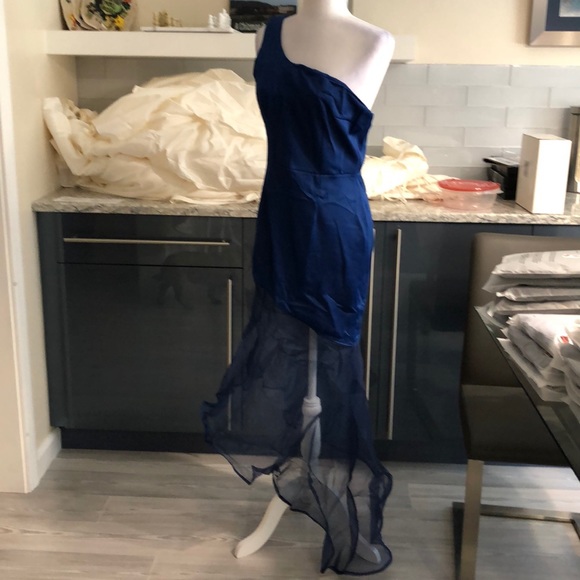 Royal Blue one shoulder mermaid - Picture 3 of 8